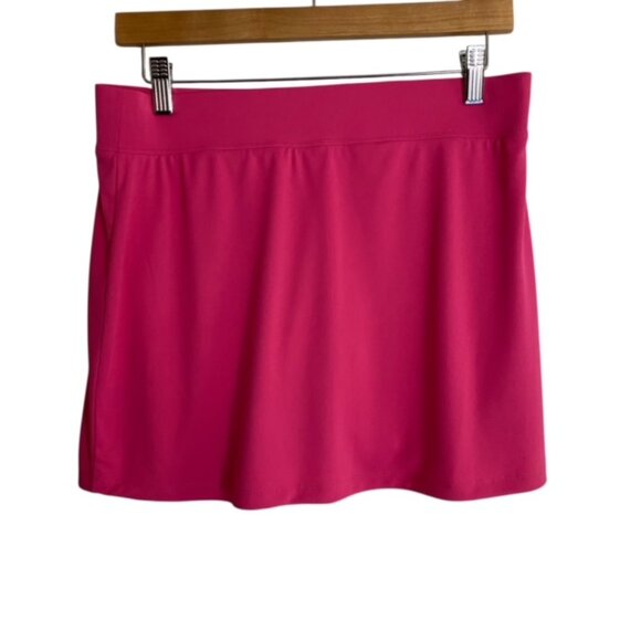 Court Haley Pink Vertical Mosaic Front Pleat Pickleball Skirt Medium - Picture 3 of 4